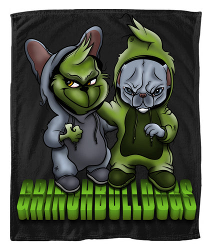 Grinch X Grinch Sherpa blanket