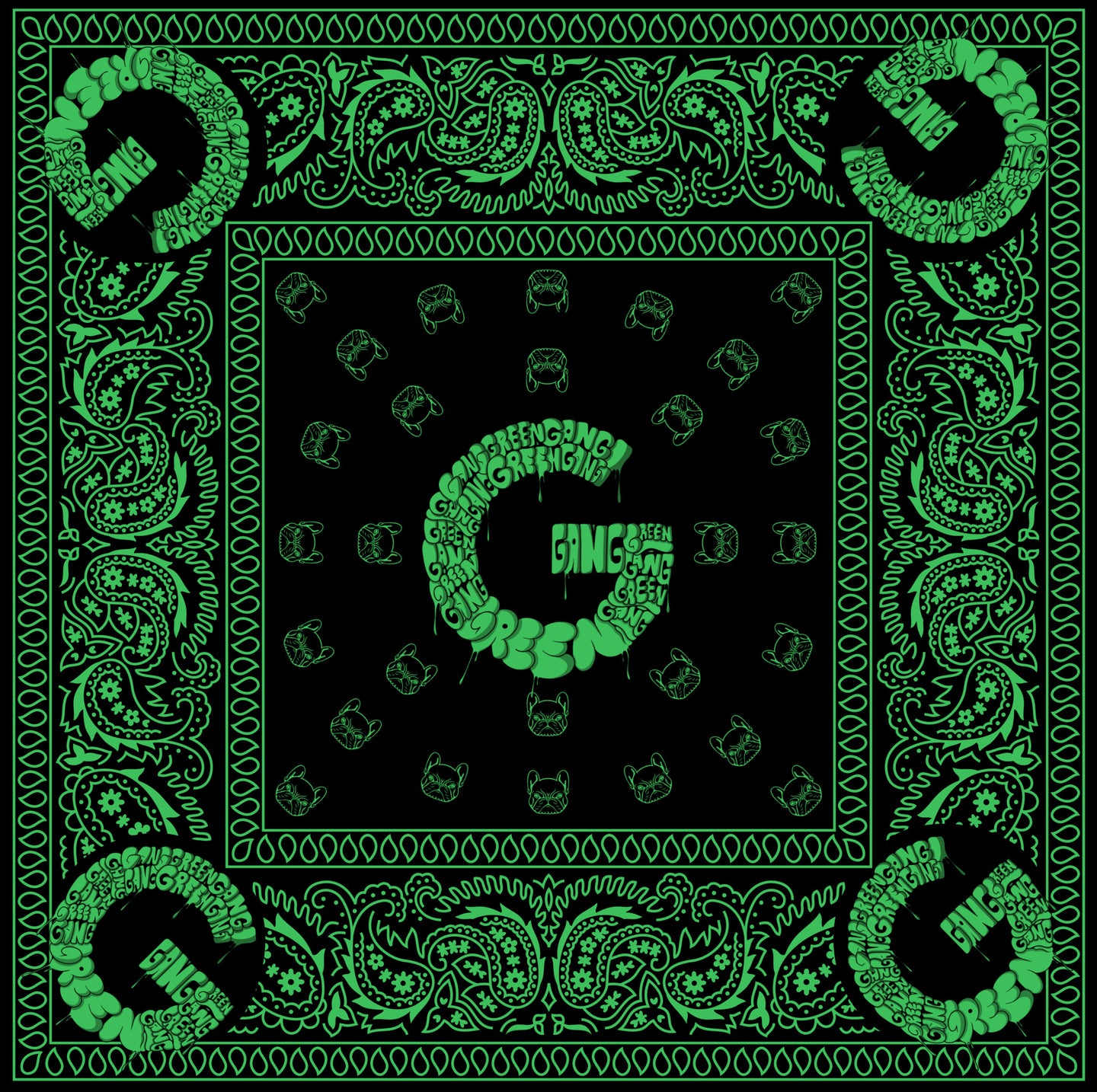 Gang Green Bandana
