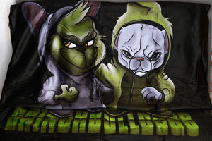 Grinch X Grinch Sherpa blanket